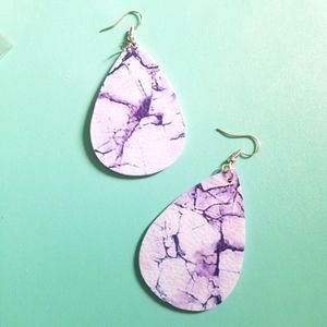 Vintage Marble Drop Earrings